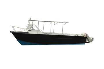 Cutout of an isolated  boat with the transparent png	