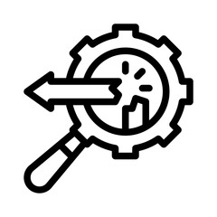 disruption line icon