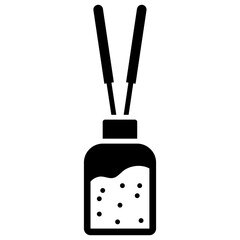 solid icon design of incense therapy 