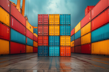 Fototapeta premium cargo containers