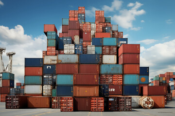 Fototapeta premium cargo containers