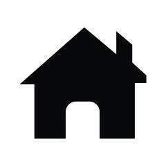 Vector home icon. symbol of house or building with trendy flat style icon for web site design with white background.
