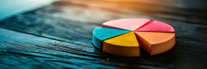 pie chart divided into slices to represent different aspects of innovation within a business concept, such as product, process, and service innovation. Generative ai
