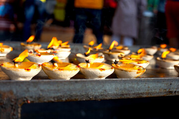 Candle for praying,  Batu caves Malaysia