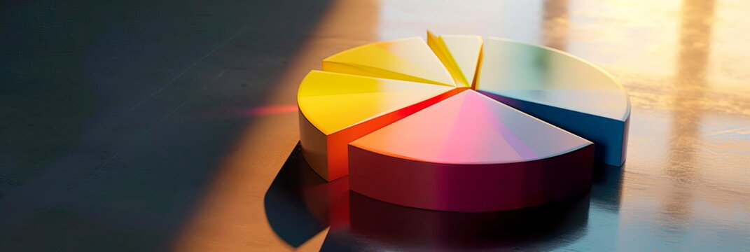pie chart divided into slices to represent different aspects of innovation within a business concept, such as product, process, and service innovation. Generative ai