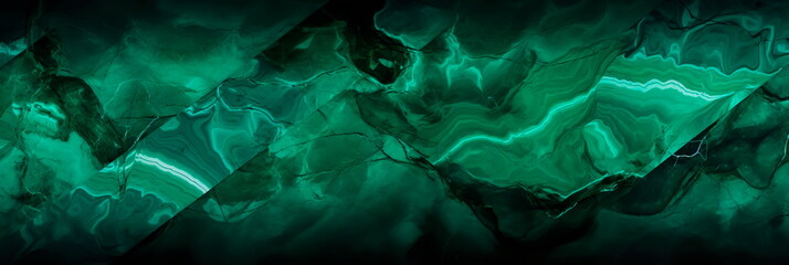 Seamless pattern of emerald green marble, adding a vibrant and luxurious touch. Generative AI