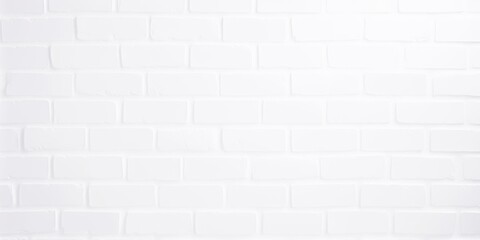 Fototapeta na wymiar White Brick Wall Texture for Background and Design