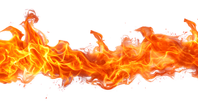 "Fire Placed on Transparent Background, Hand Edited Generative AI