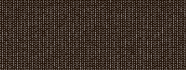 Grunge monochrome silhouette of seamless knitwear tricot pattern. Jersey or stockinette texture. Simple vector bg - obrazy, fototapety, plakaty