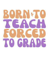 Retro  Teacher Craft Design. T-shirt Design. Illustration