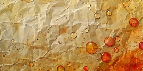 Raindrop-stained paper, a canvas of melancholy beauty etched with nature's ephemeral artistry.