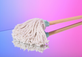 Floor mop, cleaning and fresh. Cleaning products and household life.