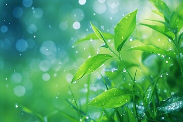 Close-Up of Plant With Water Droplets