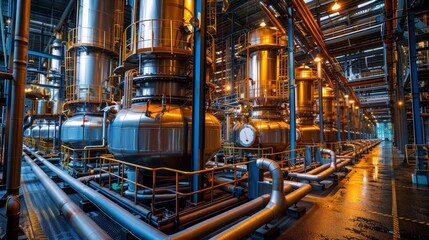 Biofuel production line with a focus on sustainability and zero waste, highlighting innovation in renewable resources