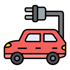 Electric Car Icon