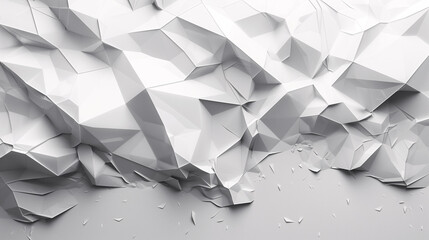 Abstract Geometric White Polygons Background
