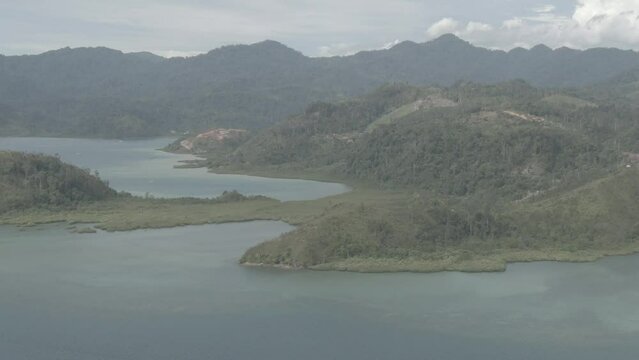 Beauty Aerial Footage Puncak Mandeh Pesisir Selatan, West Sumatra, Indonesia 4k Drone Video Cinelike Color Profile 