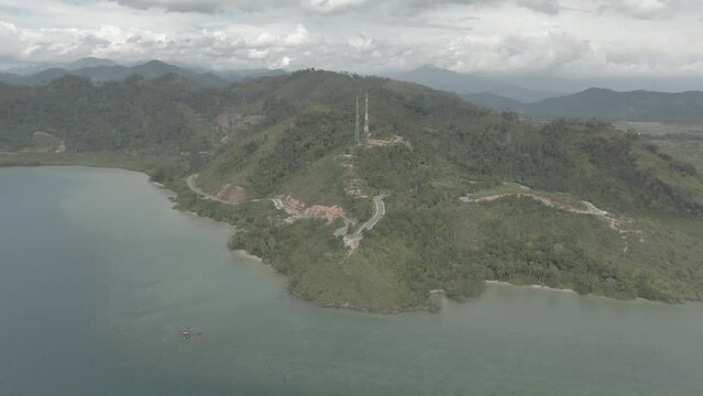 Beauty Aerial Footage Puncak Mandeh Pesisir Selatan, West Sumatra, Indonesia 4k Drone Video Cinelike Color Profile 