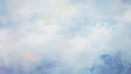 clouds sky, paint art canvas, surface light copy space abstract background blue and white - 741323555