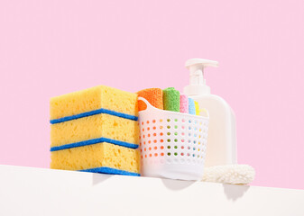 Household cleaning and laundry. Household chores every day.