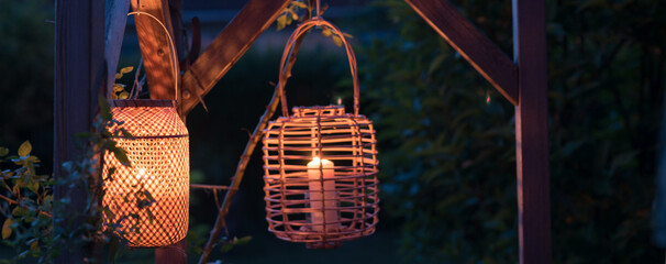 lantern in the garden