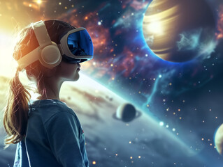 Future of education with VR technology. 'generative AI'