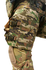 Fototapeta premium Close up of military man in uniform