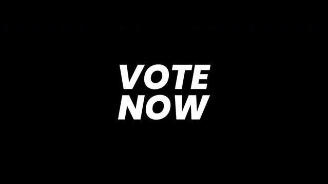 vote now Intro Template animation. Motion Graphics animation. promo style background
