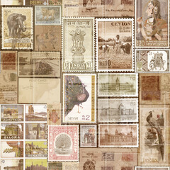 seamless pattern , Indian pattern print , seamless border indian, indian post card pattern, traditional pattern