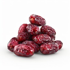 Fresh dates are isolated on a white background. Nutrient food iftaar time a special food Ramadan concept. photography, 