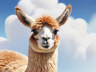 Obraz premium alpaca, llama, wildlife, animal, nature, mammal, fur, animals, wild, fluffy