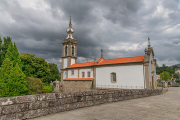Naklejka premium Santo Antonio da Torre Velha church in Ponte de Lima, Portugal