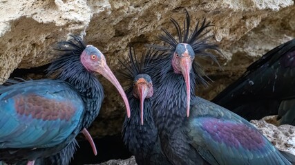 Ibis eremita, Ibis, Peligro de extinción, Vejer de la Frontera, Cádiz, ave, animal, naturaleza, pico, fauna