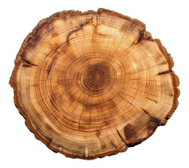 A piece of wood empty sign, Exquisite Natural Wood Slab with Grain illustration PNG element cut out transparent isolated on white background ,PNG file