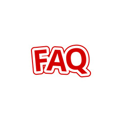 Frequently Asked Questions icon isolated on transparent background
