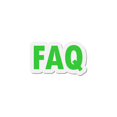 Frequently Asked Questions icon isolated on transparent background
