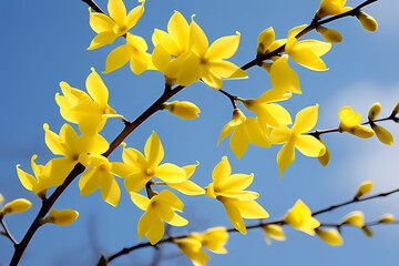 yellow blossom, generative ai