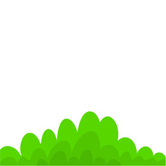 Cartoon Green Bush