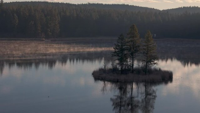 Sunset Reflections at McQueen Lake