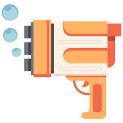 Bubble machine vector cartoon illustration isolated on a white background.