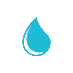 Water drop illustration logo vector design