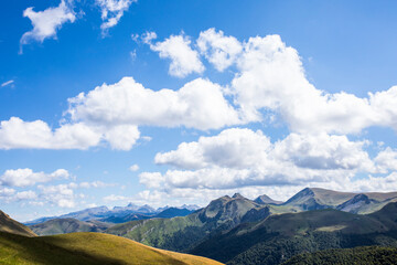 Summer landscape in the mountains of Navarra, Pyrenees, Spain