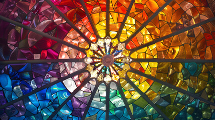 Beautiful multicolor kaleidoscope