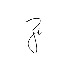 A hand-drawn signature logo design template	