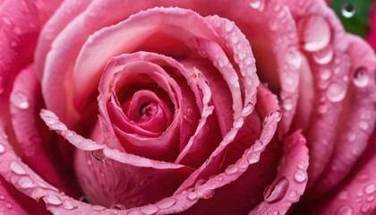 Background macro water droplets on the petals of pink roses