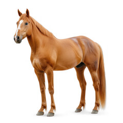 horse standing on transparency background PNG

