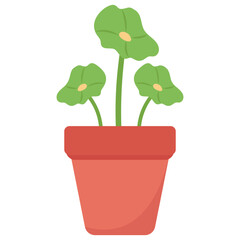 Plant flat icon design 