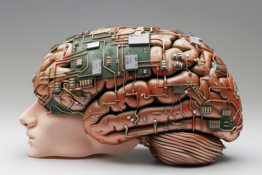 AI Brain Chip euv. Artificial Intelligence 3d integrated circuits mind devops axon. Semiconductor iaas circuit board page table
