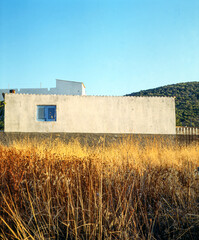 house at a field and sky,greece,grekland,europa,Mats