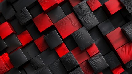 Abstract background geometric black and red